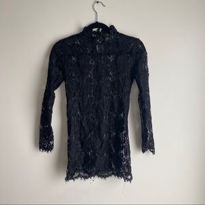Dolls kill Black floral lace dress